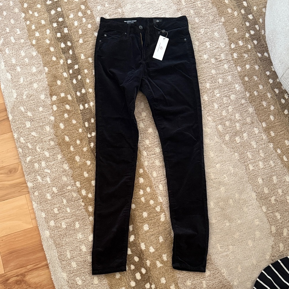 The Farrah Skinny Black Velvet